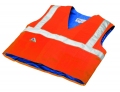 Evaporative Cooling Traffic Safety Vest - Orange - S/M